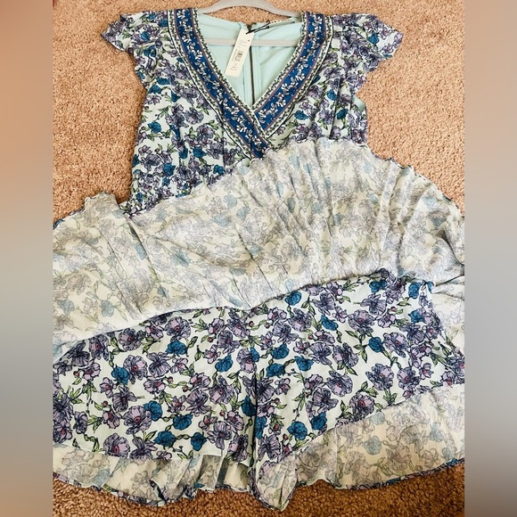 Alice and Olivia Blue Mariska Romper - Picture 9 of 11